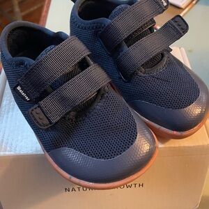 Navy Blue Kids Shoes with Velcro Straps